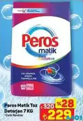 PEROS MATİK TOZ DETERJAN 7 KG PEROS MATİK TOZ DETERJAN 7 KG